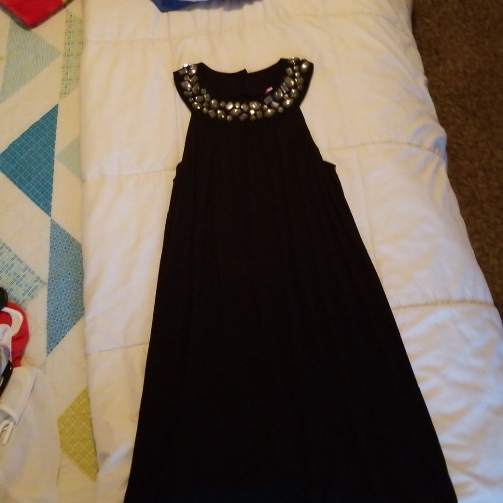 Black High Neck Dress